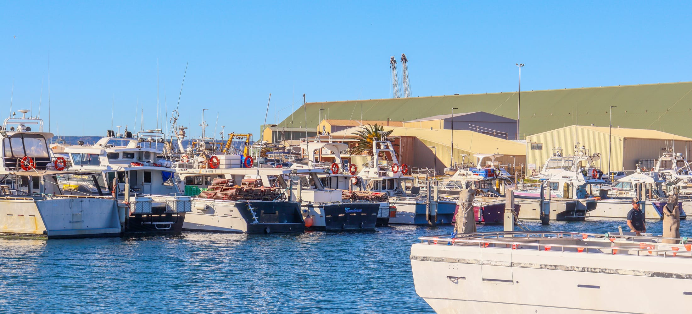 Fishing boats along the Geraldton waterfront